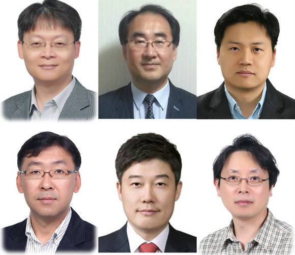 강만석, 김성협, 김제익, 양유신, 이홍석, 임정돈 마스터(좌측 상단부터) 