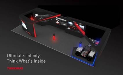 팅크웨어 ‘CES2019’ 부스 이미지 