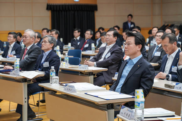  2019.1.24. 농협금융경영전략회의에 참석한 NH농협금융 김광수 회장 <사진:농협금융지주> 