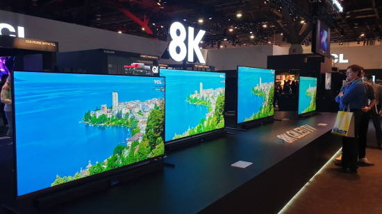 CES2020에서 TCL에 8K QLED 제품군을 공개했다. 