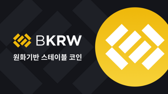 바이낸스KR의 원화기반 스테이블코인 BKRW./출처=바이낸스KR 