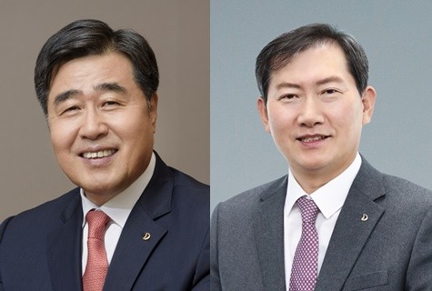 김형 대표(왼쪽), 정항기 관리대표. (사진=대우건설 제공) 