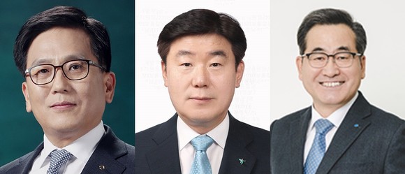 2021년 주요 금융 IT계열사 신임 CEO. 우리FIS 김성종 대표(左.우리은행 CIO겸임), 하나금융티아이 박근영 대표(中), DGB데이터시스템 김상근 대표(右) 