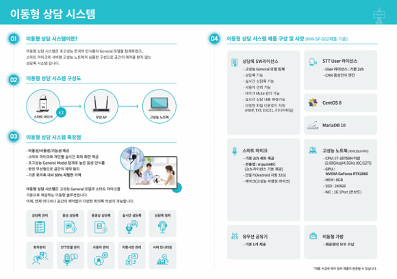 이동형 상담 시스템 리플렛 