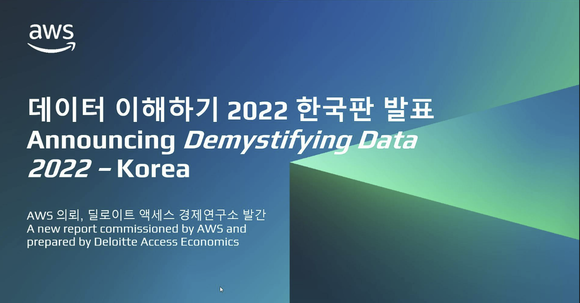 AWS 발표 장면 캡쳐 