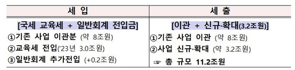 고등·평생교육지원 특별회계 신설 방향 (출처: 교육부) 