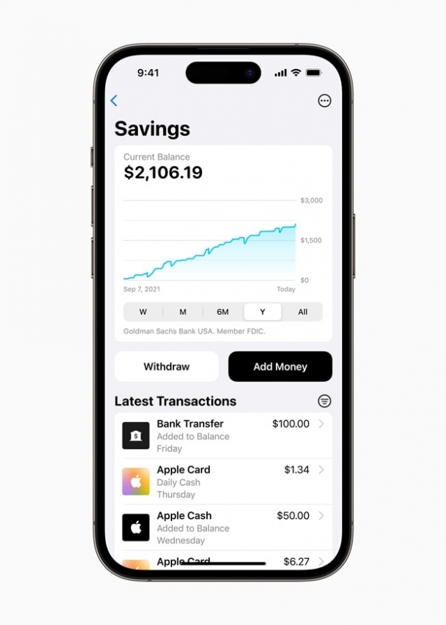 애플 저축 계좌. ⓒ애플