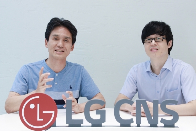 왼쪽부터 LG CNS AA인텔리전스팀 최정일 위원과 홍주형 책임 [ⓒLG CNS]