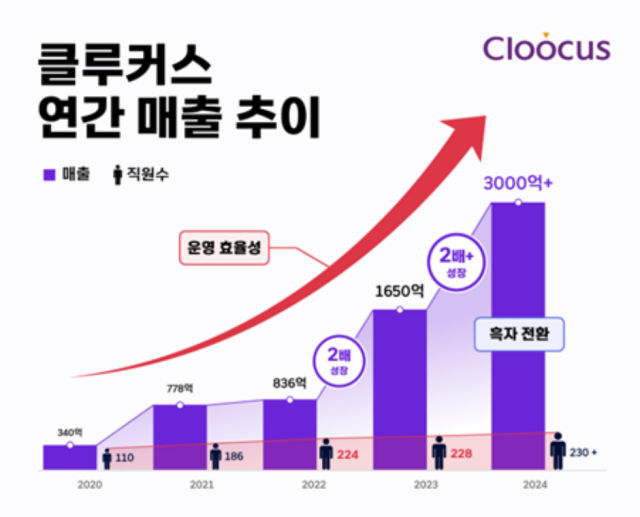 클루커스 연간 매출 추이 [Ⓒ 클루커스]